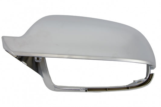 Aluminum Finish Mirror Covers for Audi A5 8T A4 B8.5 A3 8P (Without Side Assist)