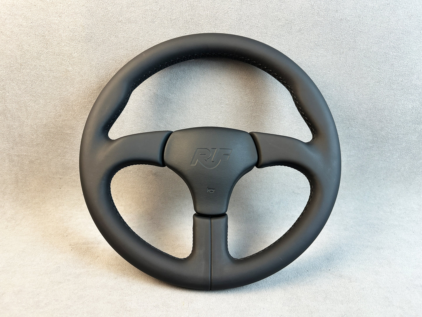 Atiwe 32 black leather steering wheel for Porsche RUF 964 993 996