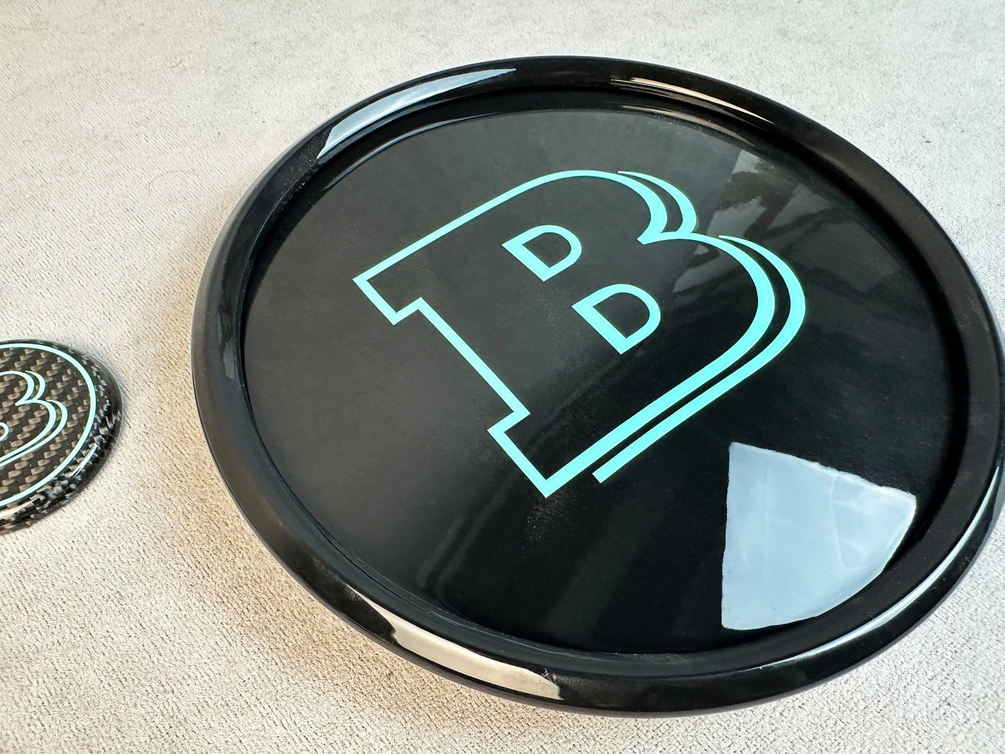 Brabus side moulding insertions in Tiffany Blue