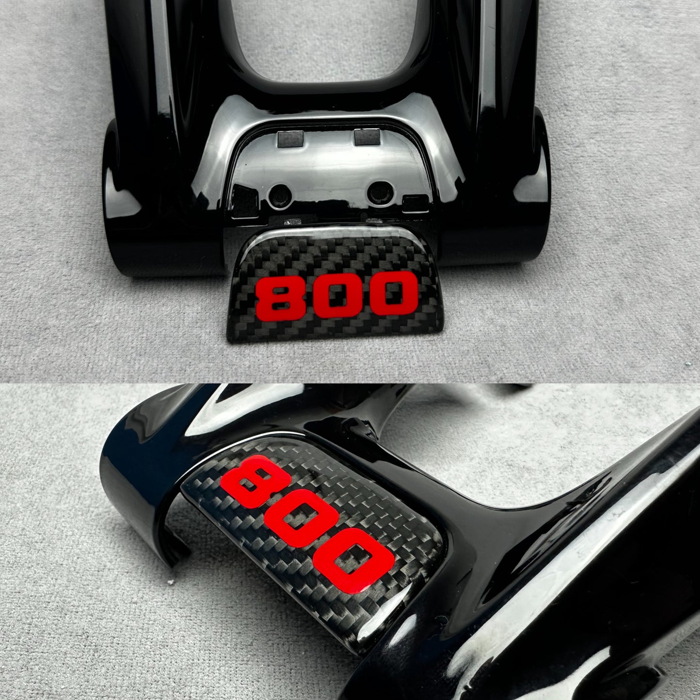 Brabus 800 Flat Carbon Steering Wheel Emblem Badge for Mercedes G, GT, S, GLE, GLS