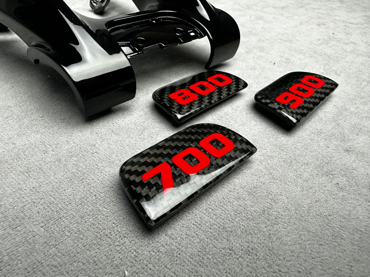 Brabus 800 Flat Carbon Steering Wheel Emblem Badge for Mercedes G, GT, S, GLE, GLS