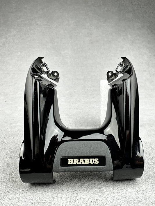 Brabus Black Leather Flat Badge Emblem for Mercedes G-Wagon, GT, S-Class, GLE, GLS