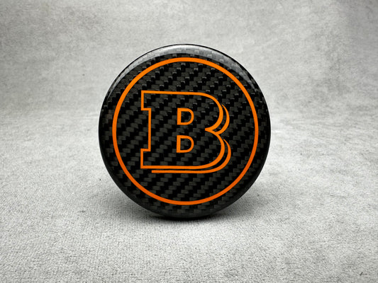 Brabus Orange Carbon Emblem for Airbag Steering Wheel – 2024+ Mercedes models
