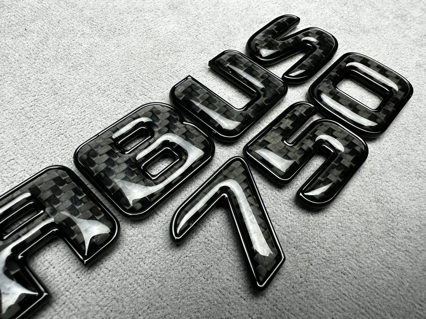Brabus 750 carbon black emblem badge tailgate for Mercedes GT 63 SL 63