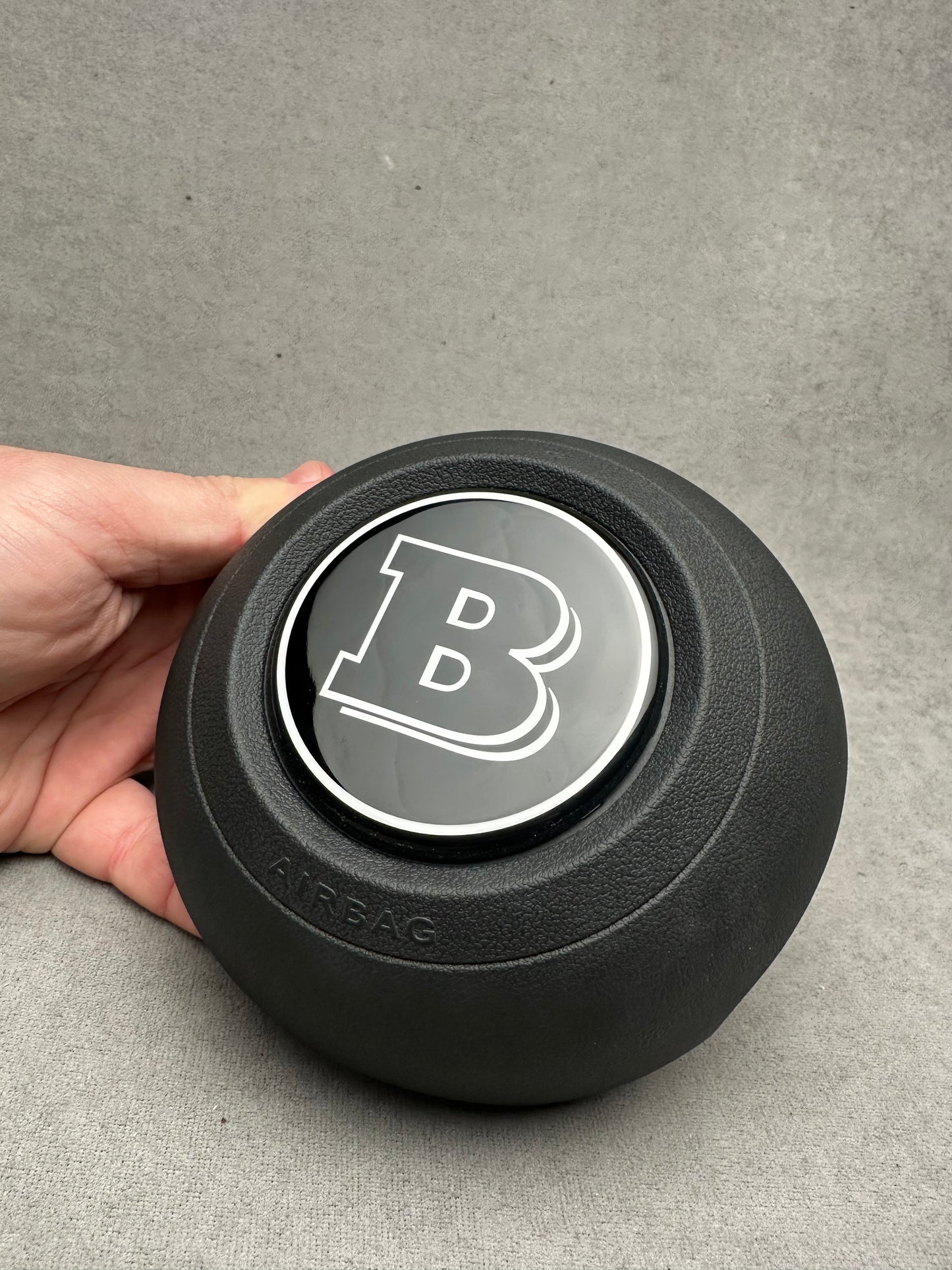 Brabus Black Emblem for Airbag Steering Wheel – 2024+ Mercedes G-W465, S-W223, GLE, GLS