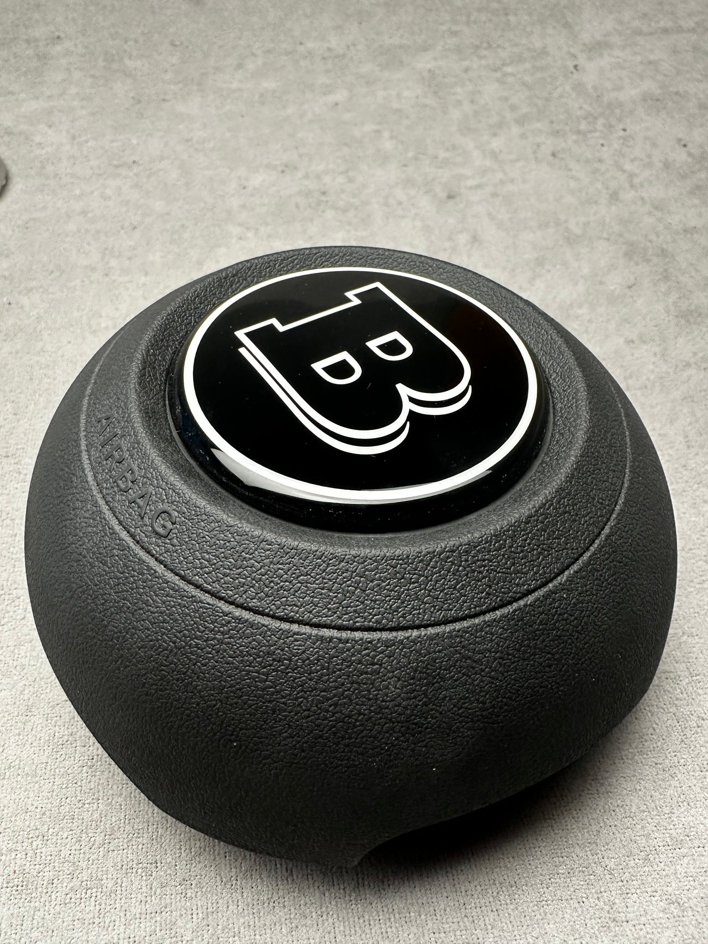Brabus Black Emblem for Airbag Steering Wheel – 2024+ Mercedes G-W465, S-W223, GLE, GLS