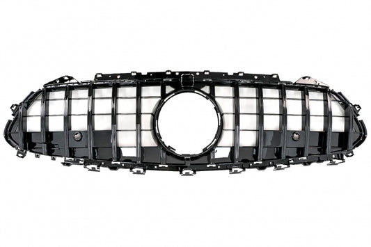 Central Grille GTR Design Piano Black for Mercedes CLS C257 (2018–Up)