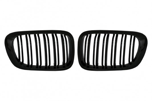 Central Kidney Grilles Double Stripe M Design for BMW 3 Series E46 Coupe Cabrio Non-Facelift (1999–2002)