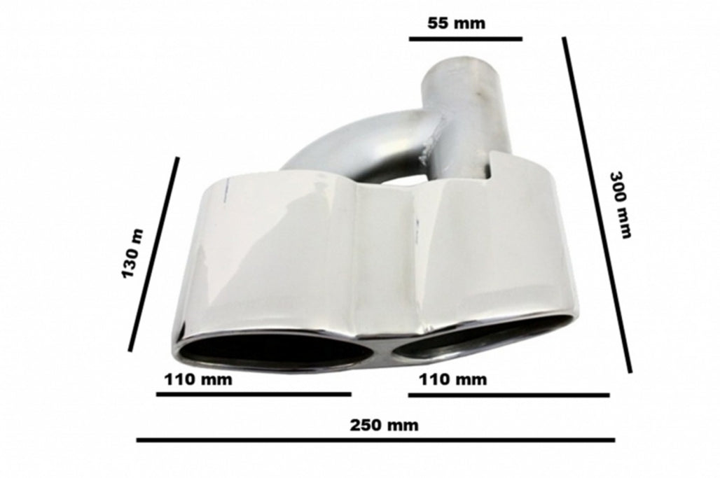Complete Body Kit for Mercedes S-Class W221 LWB (2005–2011) with Side Skirts and Exhaust Tips