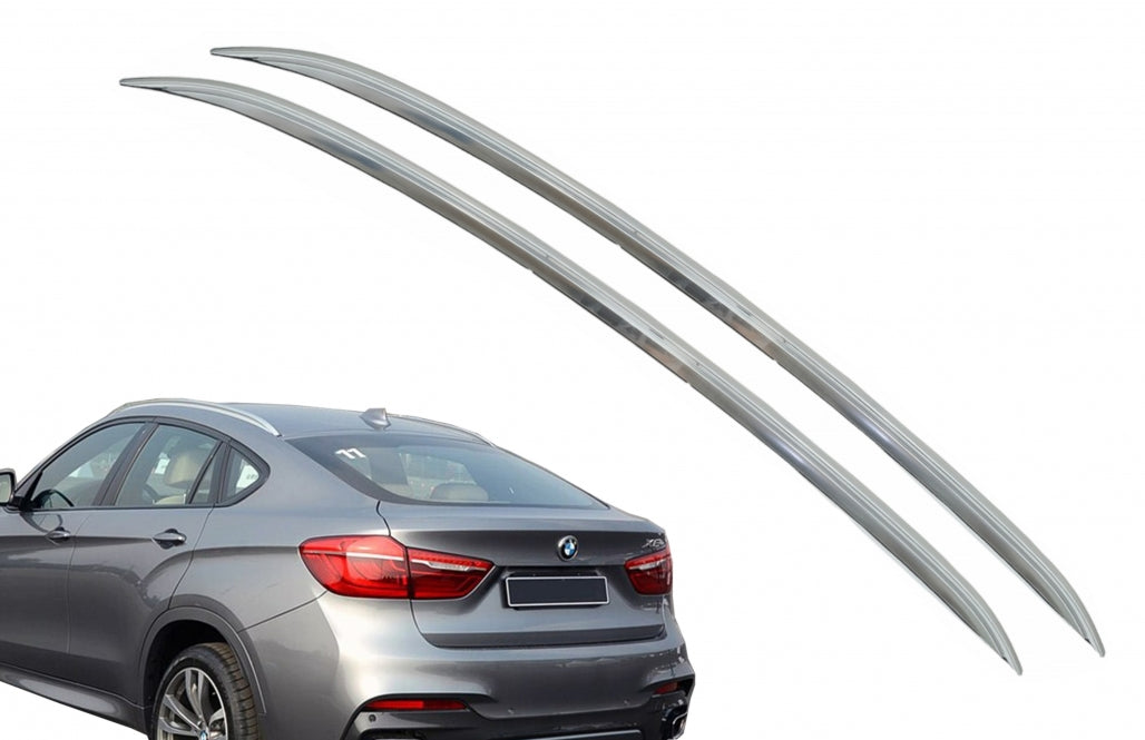 Decorative Roof Rails Aluminium Silver for BMW X6 F16 (2015-2019)