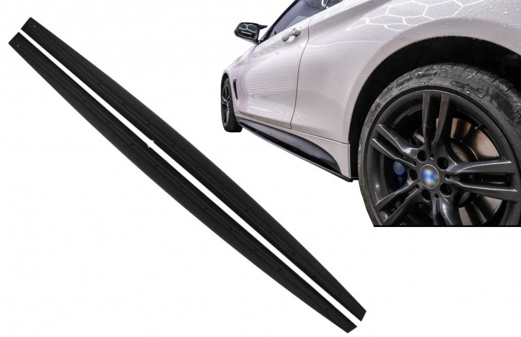 Side Skirts Lip Extensions M Sport Add-On for BMW 4 Series F32 F33 F36 (2013–Up)