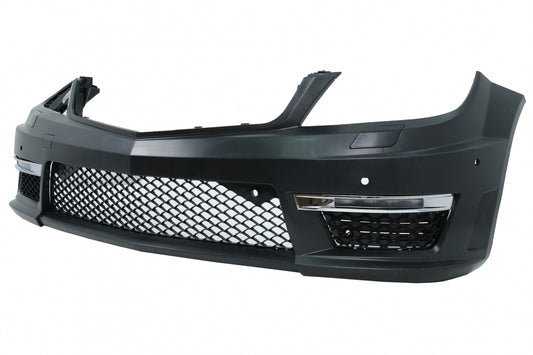 Front Bumper C63 Design for Mercedes C-Class W204 S204 C204 (2007–2015)