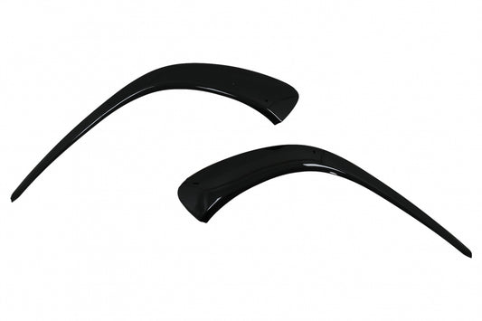 Front Bumper Fins Piano Black for Mercedes CLA C118 X118 Sport Line CLA35 (2019–05.2023)