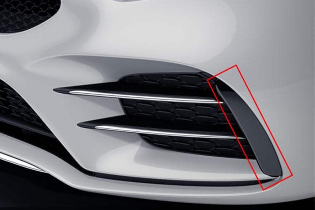 Front Bumper Flaps A35 Design Black Edition for Mercedes A-Class W177 V177 (2018–2022)