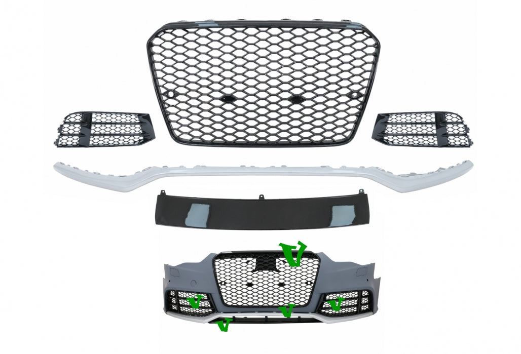Front Bumper Parts RS5 Design for Audi A5 8T Facelift (2012–2016)