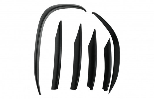 Front Bumper Splitters C43 Design Unpainted Black for Mercedes C-Class W205 S205 C205 A205 Facelift (2019–Up)