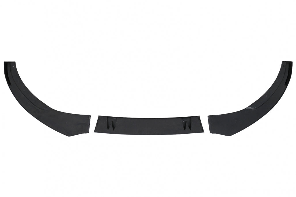 Front Bumper Spoiler Lip Piano Black for Audi A6 C8 4K (2018–2022)