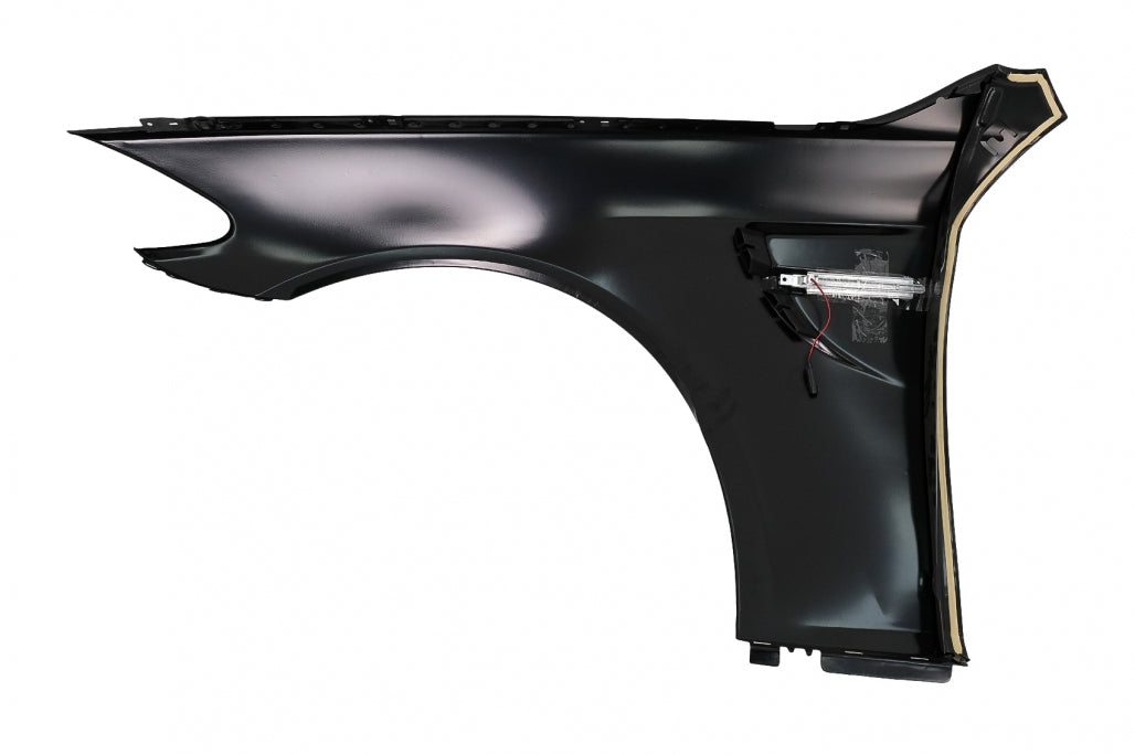 Front Fenders M4 Style with LED Vents for BMW 5 Series F10 F11 G30 Conversion (2010–2017)