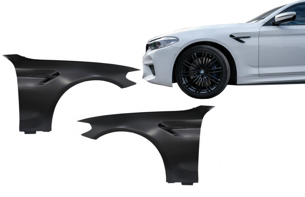 Front Fenders M5 Design Black for BMW 5 Series G30 G31 G38 (2017–Up)