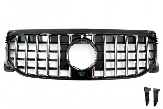 Front Grille GT-R Panamericana Chrome Design for Mercedes GLB-Class X247 (2019–2023)