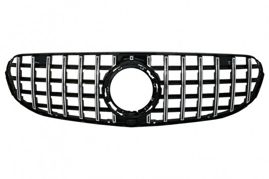 Front Grille GTR Panamericana Chrome Design for Mercedes GLC X253 C253 Facelift Standard & Off-Road (2020–2021)