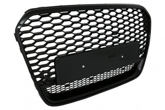Front Grille RS6 Design Piano Black for Audi A6 C7 4G Pre-Facelift (2011–2014)