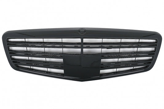 Front Grille S63 S65 Design Piano Black for Mercedes S-Class W221 Facelift (2010–2013)