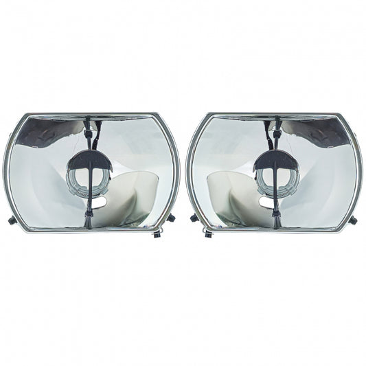 Headlight Reflectors Set with Adjustment 5-Pin for Mercedes R107 SL C107 SLC (1985–1989)