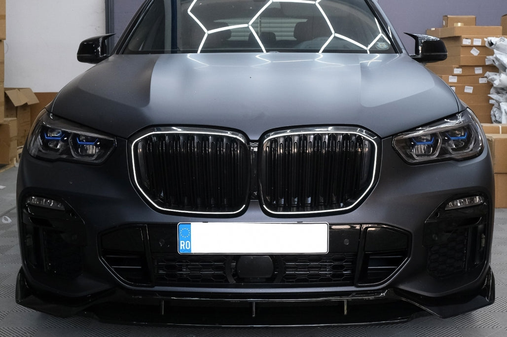 Kidney Grilles Double Stripe M Design Piano Black for BMW X5 G05 (2018-Up)