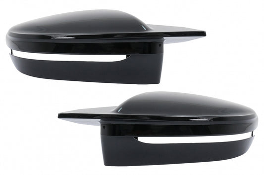 Mirror Covers Glossy Black M Sport Style for BMW G Series LHD (5/6/7/8 Series 2015–2019)