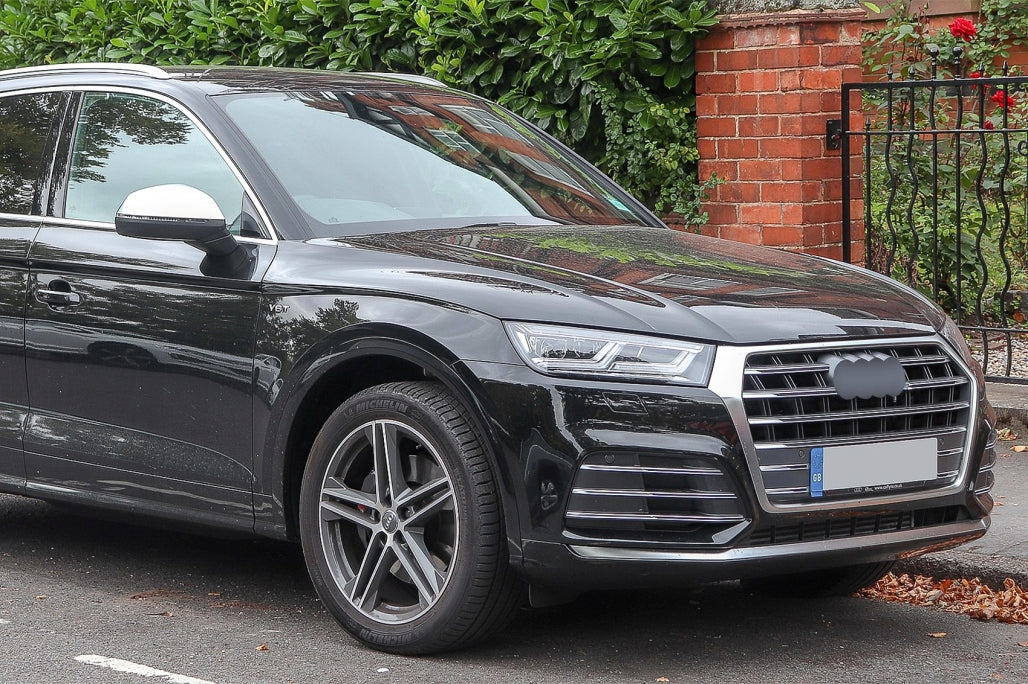 Mirror Covers RS Design Extinction Aluminium for Audi Q7 4M (2015–2019) Q5 (2017–2020) with Side Assist