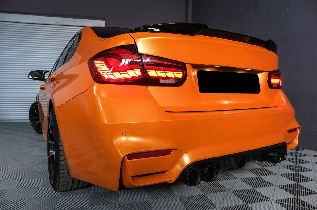 OLED Taillights M4 Design Red Smoke for BMW 3 Series F30 F35 F80 (2011–2019)
