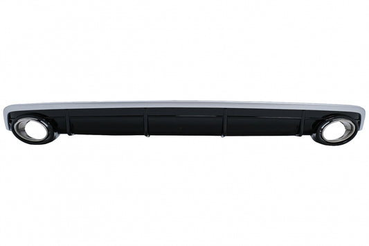 Rear Bumper Diffuser Double Outlet for Audi Q7 4M Standard Bumper (2015–2019)