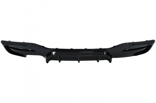 Rear Bumper Diffuser Left Double Outlet M Sport Design Piano Black for BMW 1 Series F20 F21 LCI Hatchback (2015–2019)
