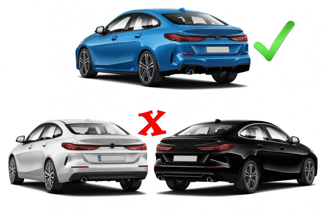 Rear Bumper Diffuser M235i Design with Black Exhaust Tips for BMW 2 Series F44 Gran Coupé (2020–Up)