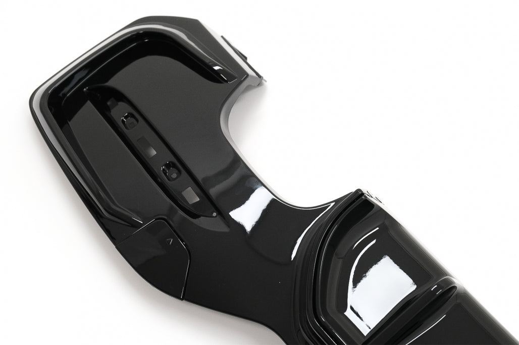 Rear Bumper Diffuser Twin Double Outlet M Sport Design Piano Black for BMW 1 Series F20 F21 LCI Hatchback (2015–2019)