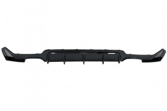 Rear Bumper Diffuser Twin Double Outlet Piano Black for BMW 4 Series F32 F33 F36 (2013–2019) M Design