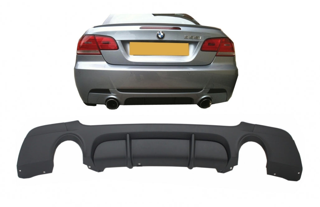 Rear Bumper Diffuser for BMW 3 Series E92 E93 (2006–2014) M Sport Bumper M Performance Design Twin Outlet