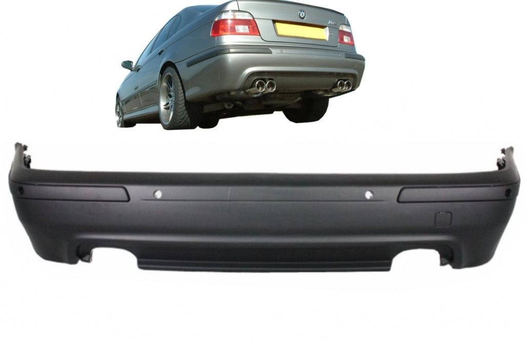 Rear Bumper Double Outlet M5 Design with PDC for BMW 5 Series E39 (1995–2003)