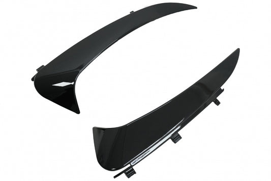 Rear Bumper Flaps Piano Black for Mercedes C-Class C205 A205 (2015–2019)