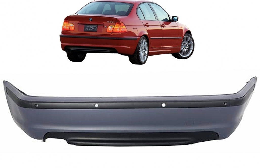 Rear Bumper M-Technik Design for BMW 3 Series E46 Sedan (1998–2004) with PDC