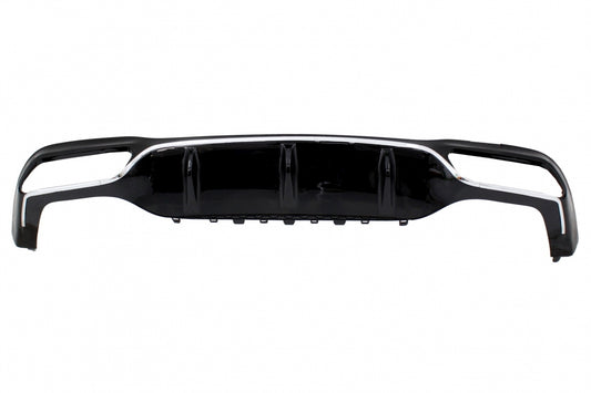 Rear Diffuser E63 Design Chrome Edition for Mercedes E-Class W213 Sport Line (2016–2019)