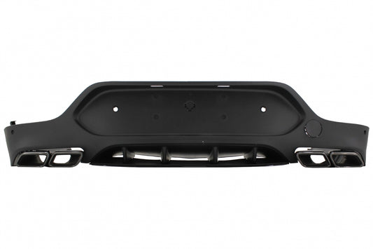 Rear Diffuser GLC63 Design with Black Exhaust Tips for Mercedes GLC Coupe C253 (2015–2019) Sport Line