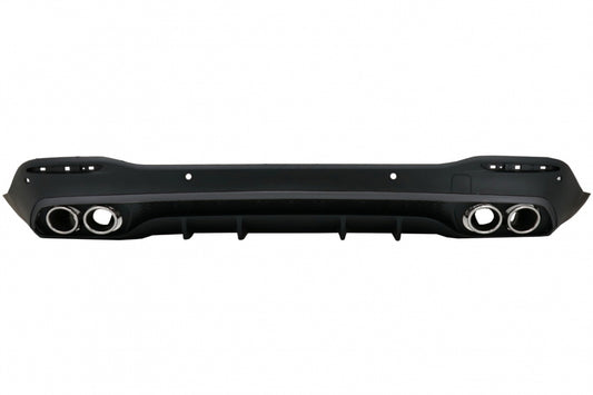 Rear Diffuser GLE53 Design with Silver Exhaust Tips for Mercedes GLE W167 SUV (2019–Up)