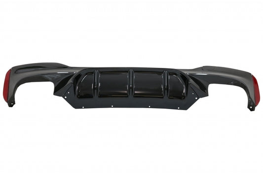 Rear Diffuser M5 Design with Black Exhaust Tips for BMW 5 Series G30 G31 (2017–Up) M-Tech