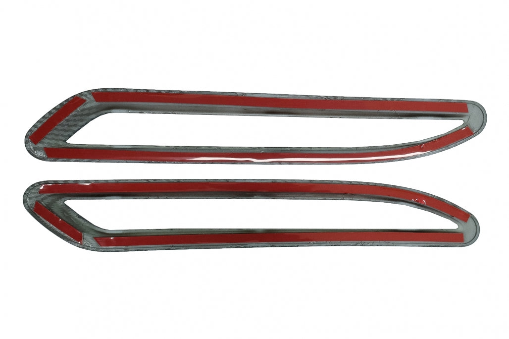 Rear Reflector Frame Trim Covers Carbon Look for Mercedes A-Class V177 AMG Line (2018–Up)