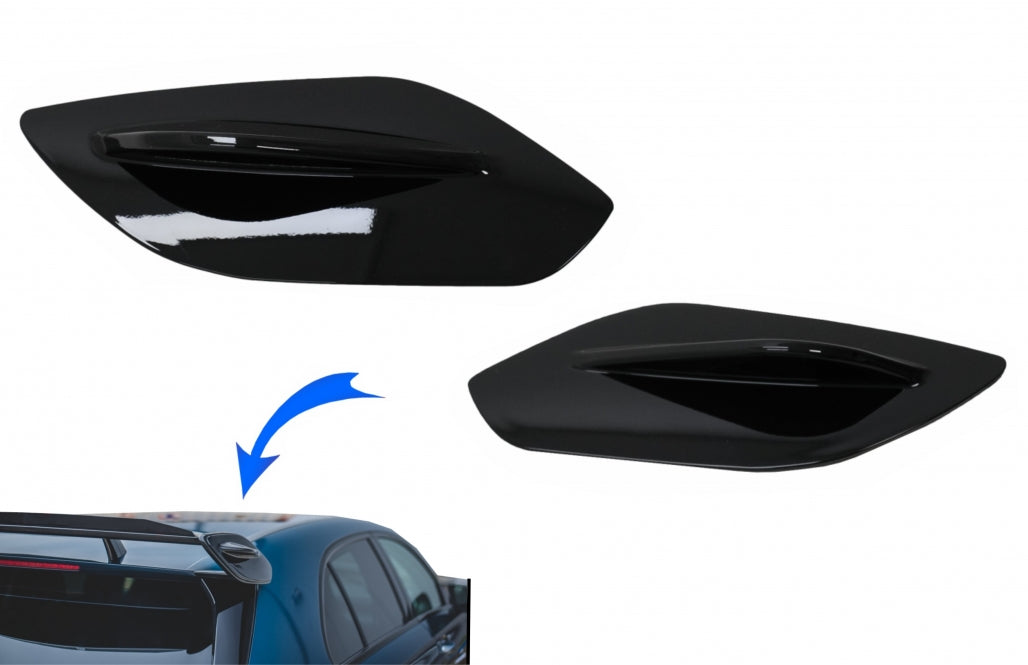 Roof Spoiler Side Extensions Piano Black for Mercedes A-Class W176 W177 GLA X156 H247