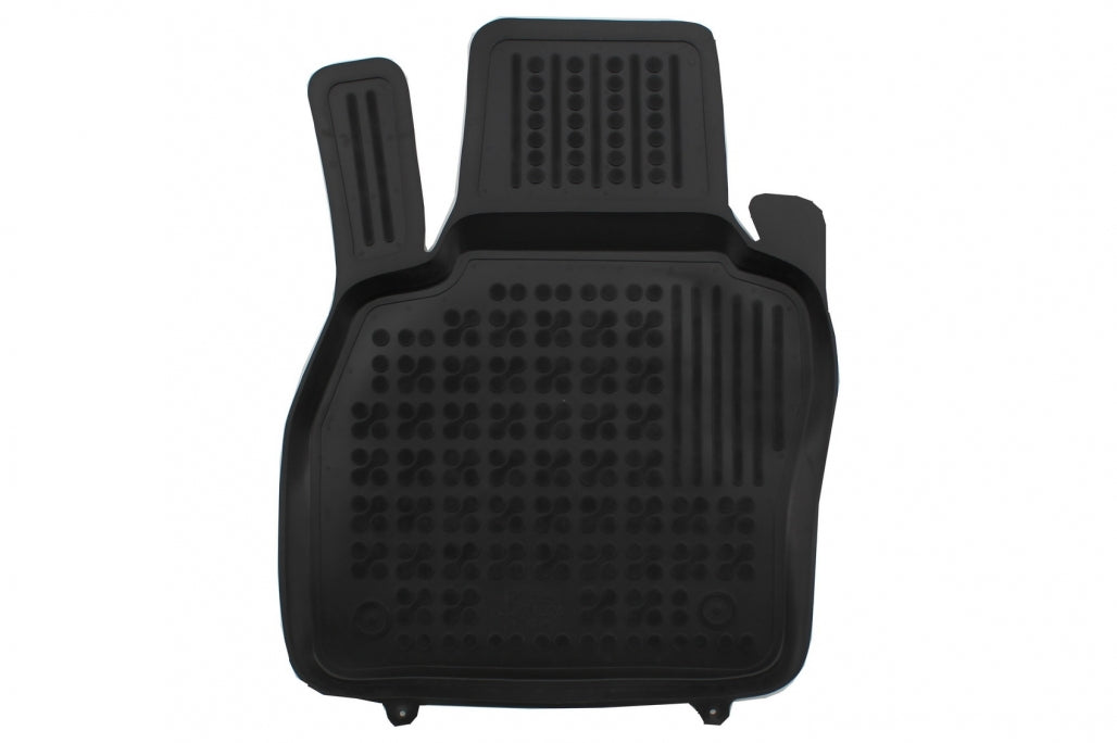 Rubber Floor Mat Black compatible with Audi A1 II GB 2018-up Sportback and Citycarver, custom-fit, 3 cm edge, odor-free material.
