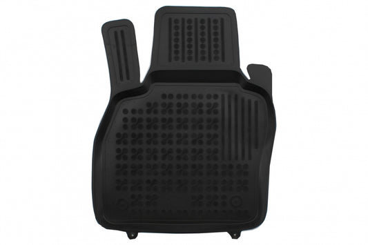 Rubber Floor Mat Black compatible with Audi A1 II GB 2018-up Sportback and Citycarver, custom-fit, 3 cm edge, odor-free material.