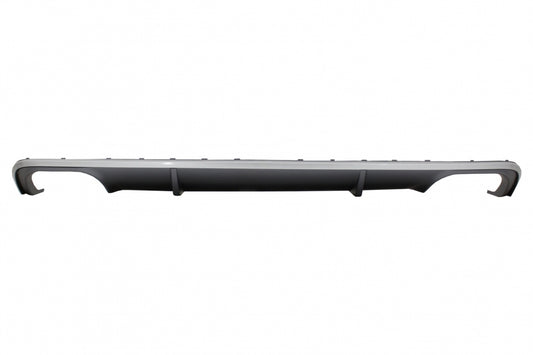 S4 Design Rear Bumper Valance Diffuser Grey for Audi A4 B9 8W Sedan / Avant (2016–2018)